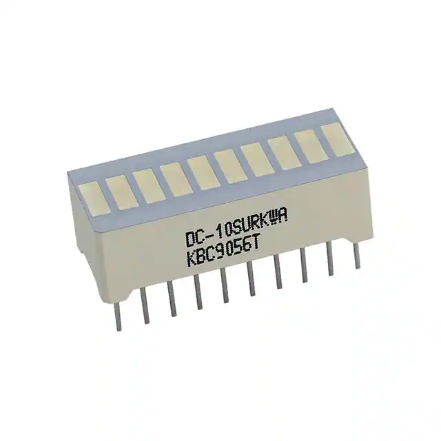 DC10SURKWA Kingbright  LED - Indicadores de placa de circuito Matrices Barras de luz Gráficos de barras